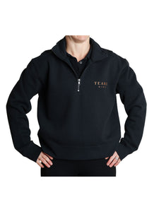 Women's Half Zip Crew Sweatshirt